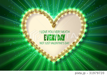 Retro light banner.Valentine s card. 31979720