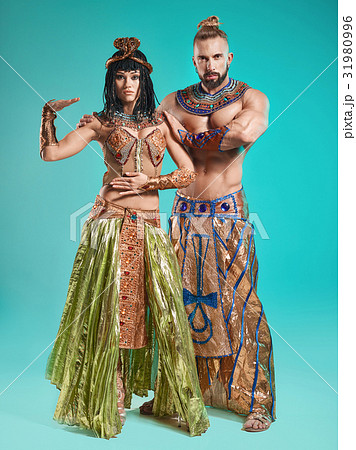 The man, woman in the images of Egyptian Pharaoh 31980996