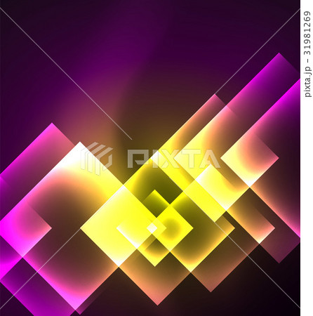 Dark background design with squares and shiny 31981269