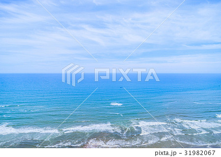大網白里市のきれいな海岸線を空撮 大網白里市のきれいな海岸線を空撮 31982067