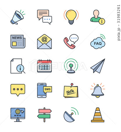 Information & website icons. Color icon set 31983261