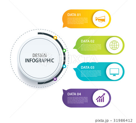 4 infographic design vector and marketing icon. 31986412