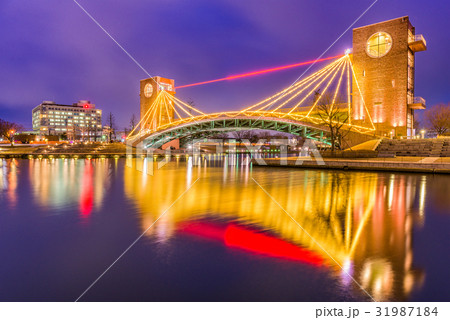Toyama, Japan Park and Bridge 31987184
