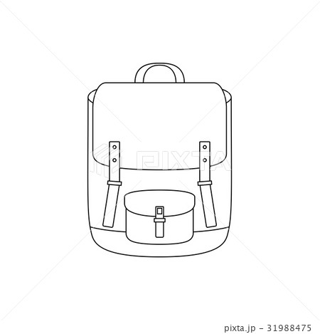 School bag line drawing 31988475