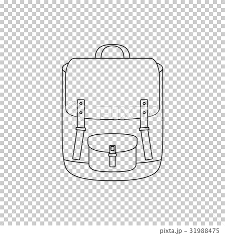 School bag line drawing 31988475
