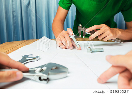 Working hard of businessman factory engineer. Working hard of businessman factory engineer. 31989527