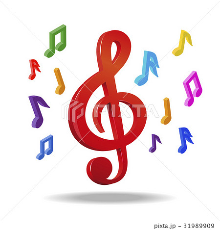 Music notes. Vector illustration. 31989909