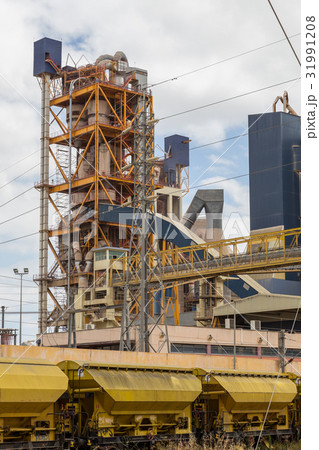 industrial building factory with structure 31991208
