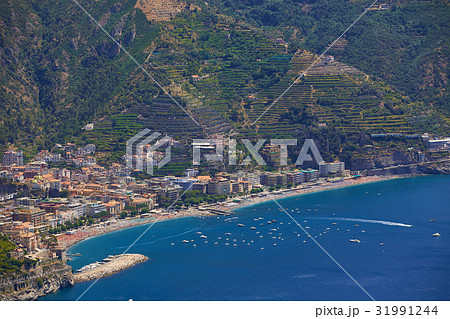 High angle view of Minori and Maiori, Amalfi coast 31991244