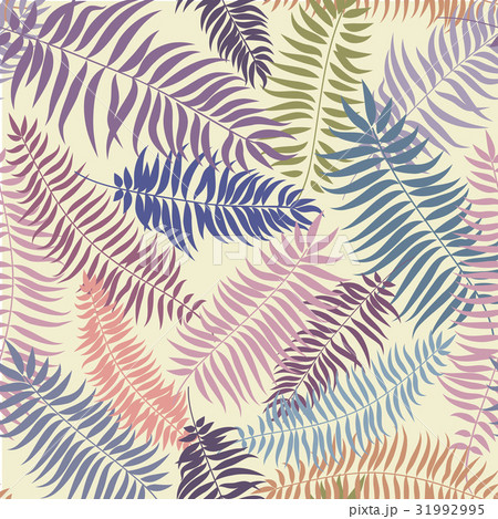Floral leaves seamless pattern. Nature background 31992995
