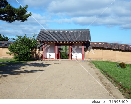 秋田城址(復元された出羽柵) 秋田城址(復元された出羽柵) 31993409