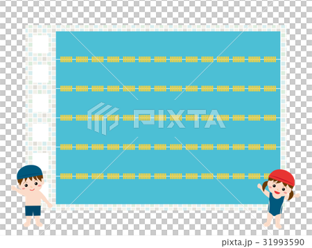 プールのメッセージカード背景 プールのメッセージカード背景 31993590