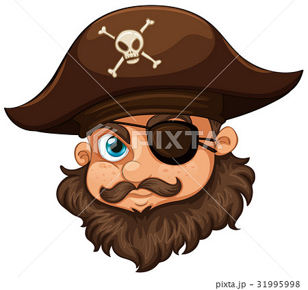 Pirate wearing hat and eyepatch 31995998