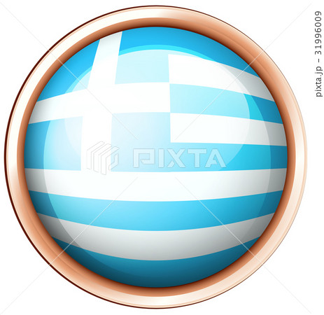 Flag of Israel in round frame 31996009