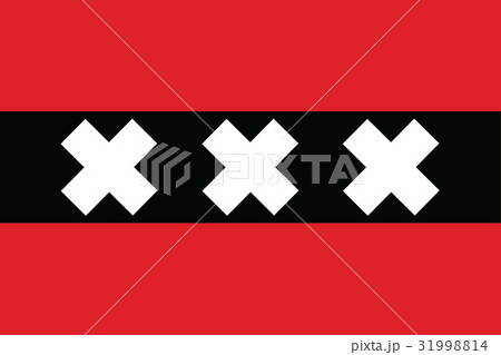 vector background of amsterdam city flag 31998814
