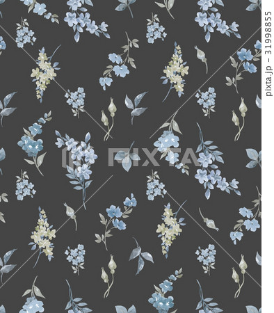 Seamless abstract floral vector pattern 31998855