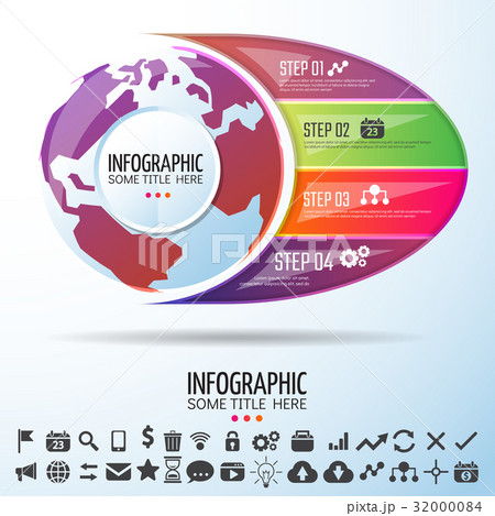 World Map Infographics Design Template World Map Infographics Design Template 32000084