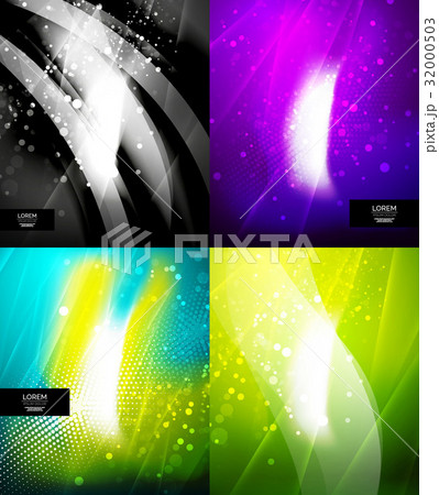 Set of shiny glittering abstract backgrounds 32000503