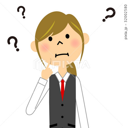 制服姿の女性　疑問 32002580