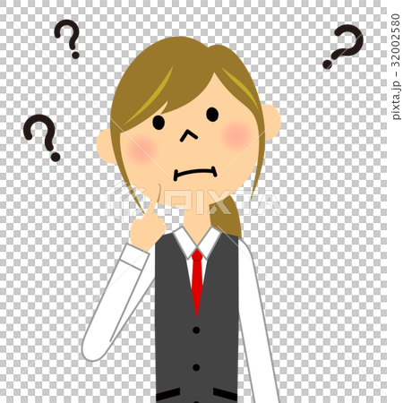 制服姿の女性　疑問 32002580