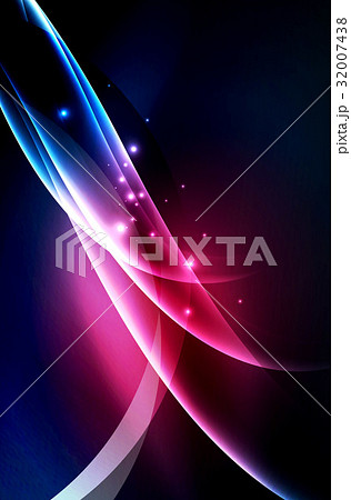 Vector glowing wave, smoke Vector glowing wave, smoke 32007438