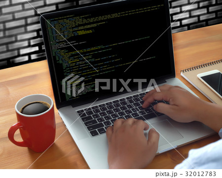 Developer Team Working Laptop Computer Softwa 32012783