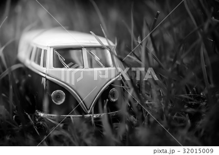 Van Classic toy vehicles on green background. 32015009