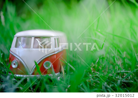 Van Classic toy vehicles on green background. 32015012
