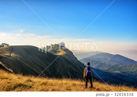 Tourist enjoy travel. 32016338