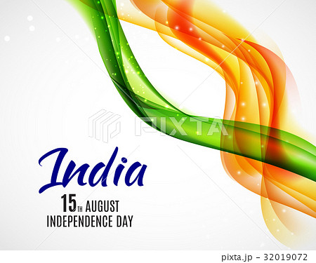 Indian Independence Day Background with Waves Indian Independence Day Background with Waves 32019072