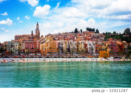 Menton at summer, France Menton at summer, France 32021287