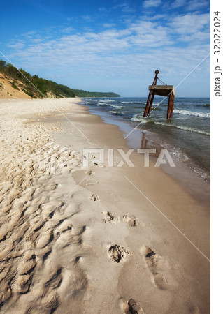 Beach and Coast of the Baltic Sea in Poland 32022024