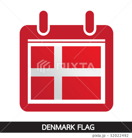 Denmark flag design illustration 32022492