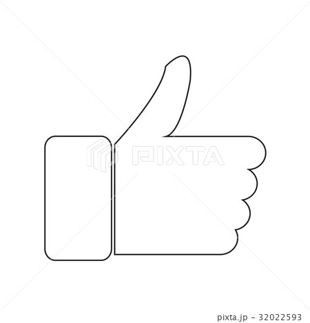 Thumbs up icon illustration design 32022593