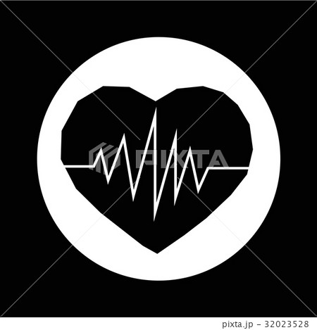 heartbeat icon illustration design 32023528