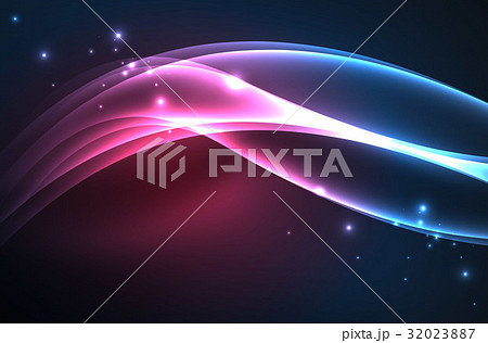 Vector glowing wave, smoke Vector glowing wave, smoke 32023887