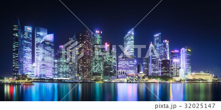 Singapore skyline background 32025147