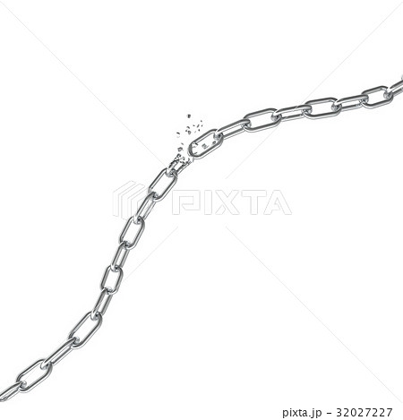 Broken steel, Broken metal chain links freedom 32027227