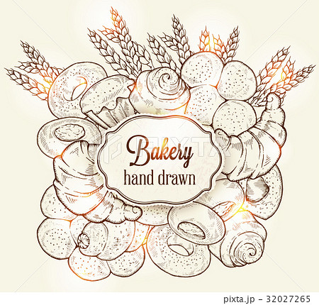 Vector bakery retro background with place for text Vector bakery retro background with place for text 32027265