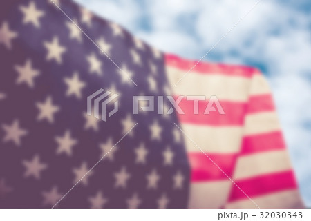 Blur American flag, independence of USA, United 32030343