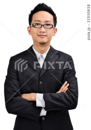 Asian executive isolated 32030638