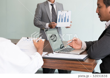 young business people having a meeting in office. Conference, discussion, teamwork, collaboration, corporate concept. young business people having a meeting in office. Conference, discussion, teamwork, collaboration, corporate concept. 32031638