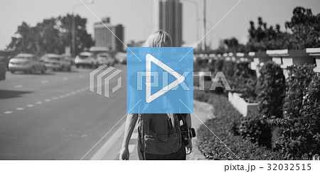 Play Button Media Entertainment Graphic 32032515