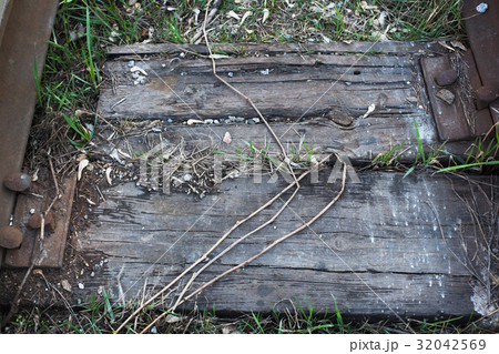 Close up of a Railroad Track Junction 32042569