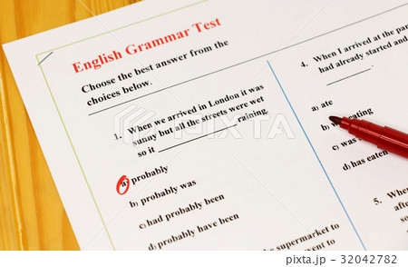 English grammar test sheet English grammar test sheet 32042782