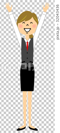 穿制服的女性Banzai 32043436