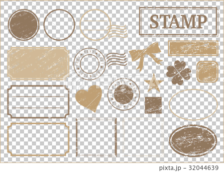 スタンプ茶枠 32044639