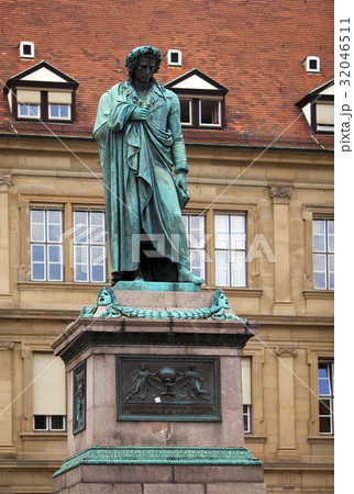 Schiller monument in Stuttgart.. Schiller monument in Stuttgart.. 32046511