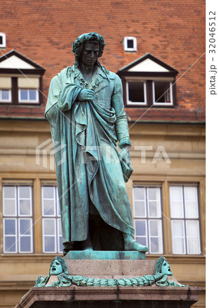 Schiller monument in Stuttgart.. Schiller monument in Stuttgart.. 32046512