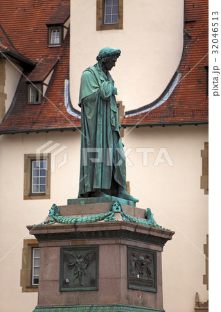 Schiller monument in Stuttgart.. Schiller monument in Stuttgart.. 32046513